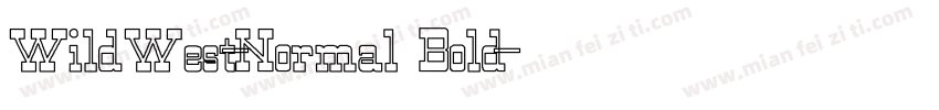 WildWest-Normal Bold字体转换